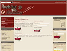 Tablet Screenshot of floyds-pfotenshop.de